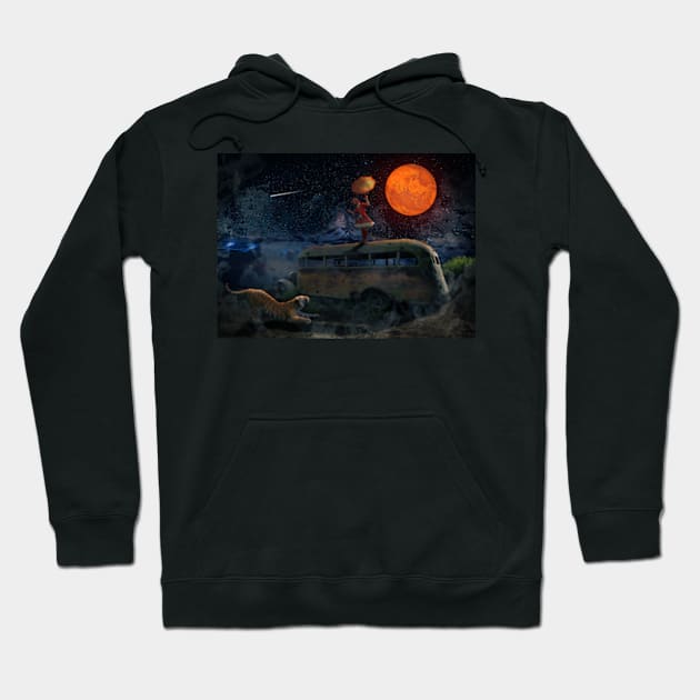 The Bus Hoodie by RichlandArt